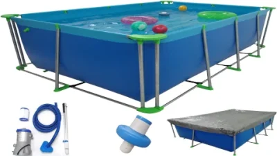 COMBO 3  [ incluye: 1 pileta 206-D-E-100 + filtro-barrefondo/cubrepiletas/boya-cloro ] SOLO CONTADO EFECTIVO